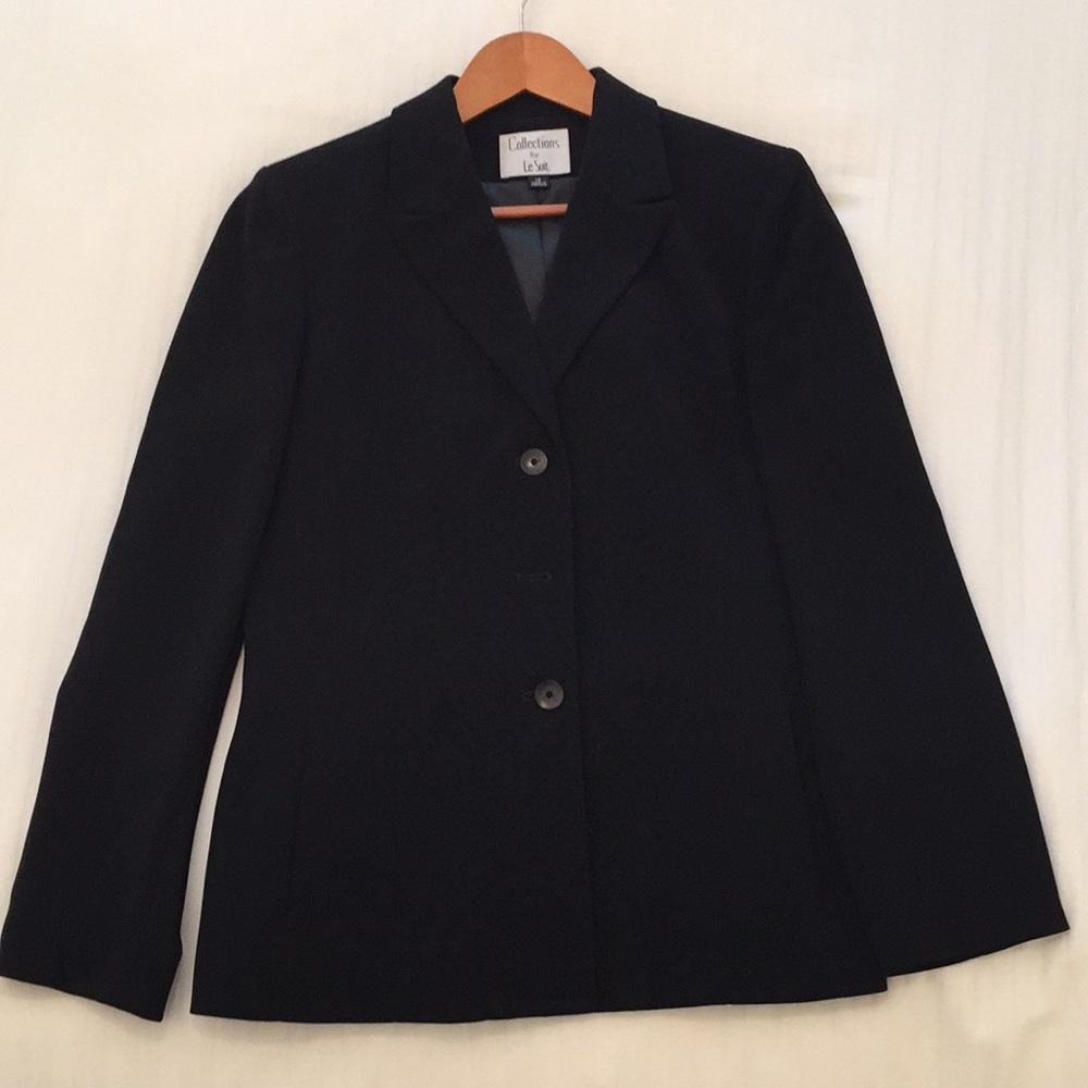 Le Suit 2-Piece Skirt Suit - Black